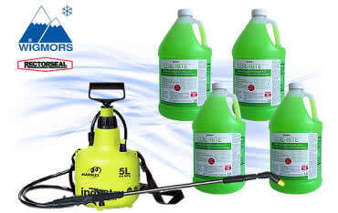 Preparat do czyszczenia parowników Coil-Rite 4 x 3,8l + spryskiwacz 5l za 717 zł.