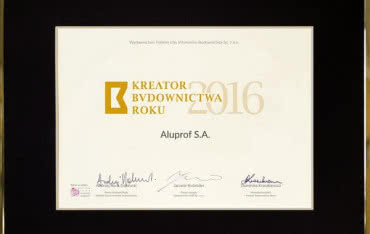 ALUPROF Kreatorem Budownictwa 2016