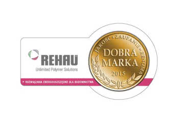 REHAU z tytułem DOBRA MARKA 2015